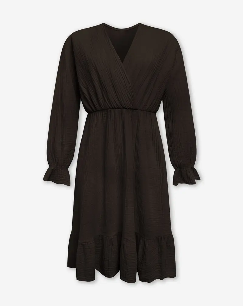 LEA MOUSSELINE DRESS BRUIN