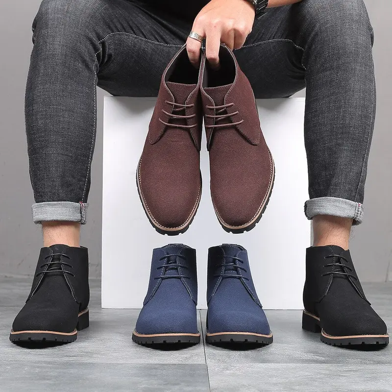 Leder-Suede-Stiefeletten für Herren - Hudson Herbstedition