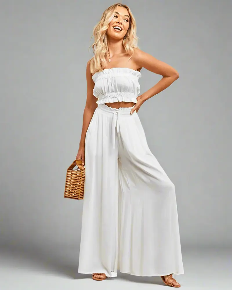 Leichte Damen Sommerhose mit hoher Taille – Mira