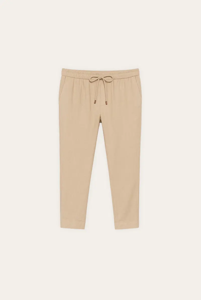 Leichte & Stilvolle Leinenhose mit schmalem Schnitt für Herren – Fabio Herbstedition