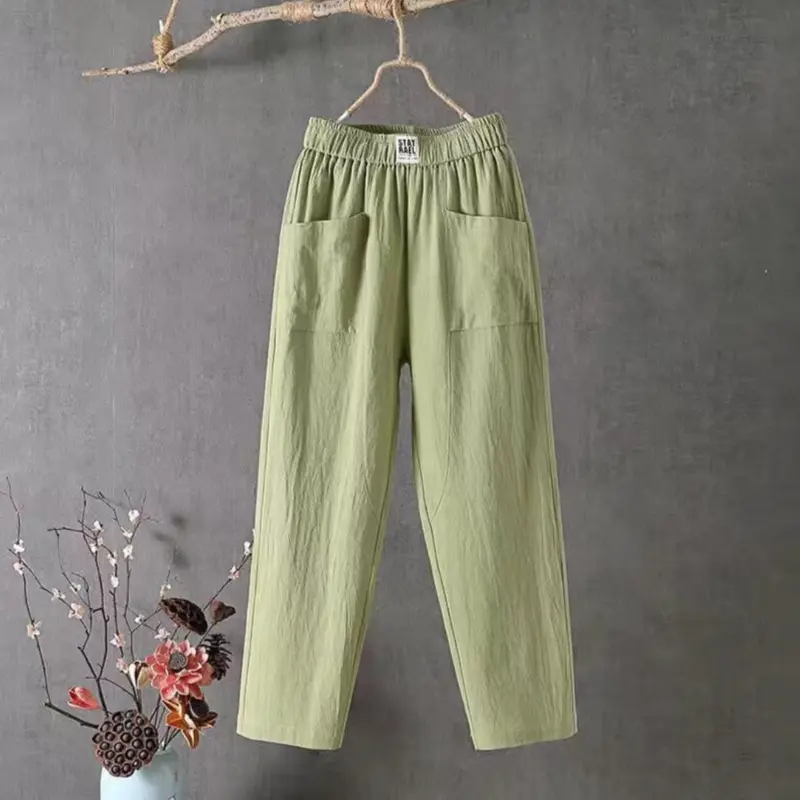 Leinenhose mit elastischem Bund - Livia Herbstedition