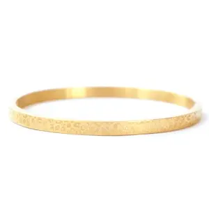 Leopard Print - Lief Label - Bangle Steel Armband - Goudkleurig