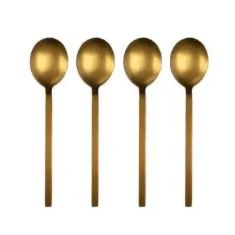 Lepeltjes Charlot set-van-4 RVS roségoud