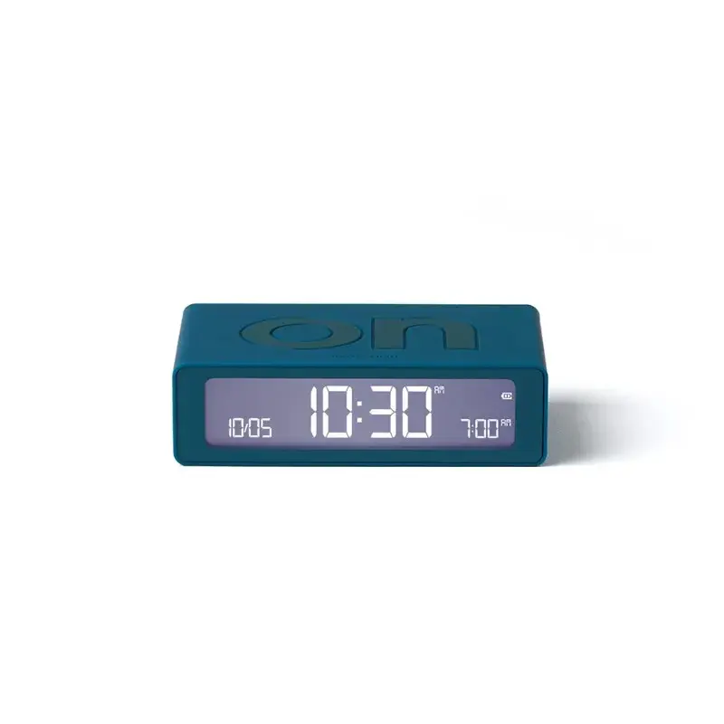Lexon Flip Mini Digitale Wekker | Oplaadbaar | Duck Blue