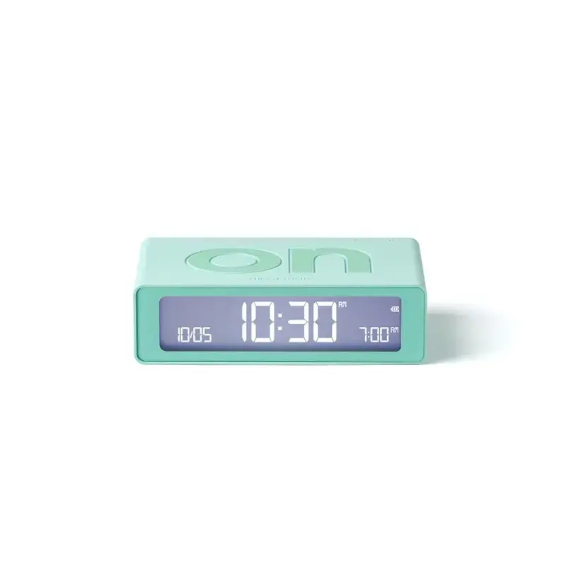 Lexon Flip Mini Digitale Wekker | Oplaadbaar | Mintgroen