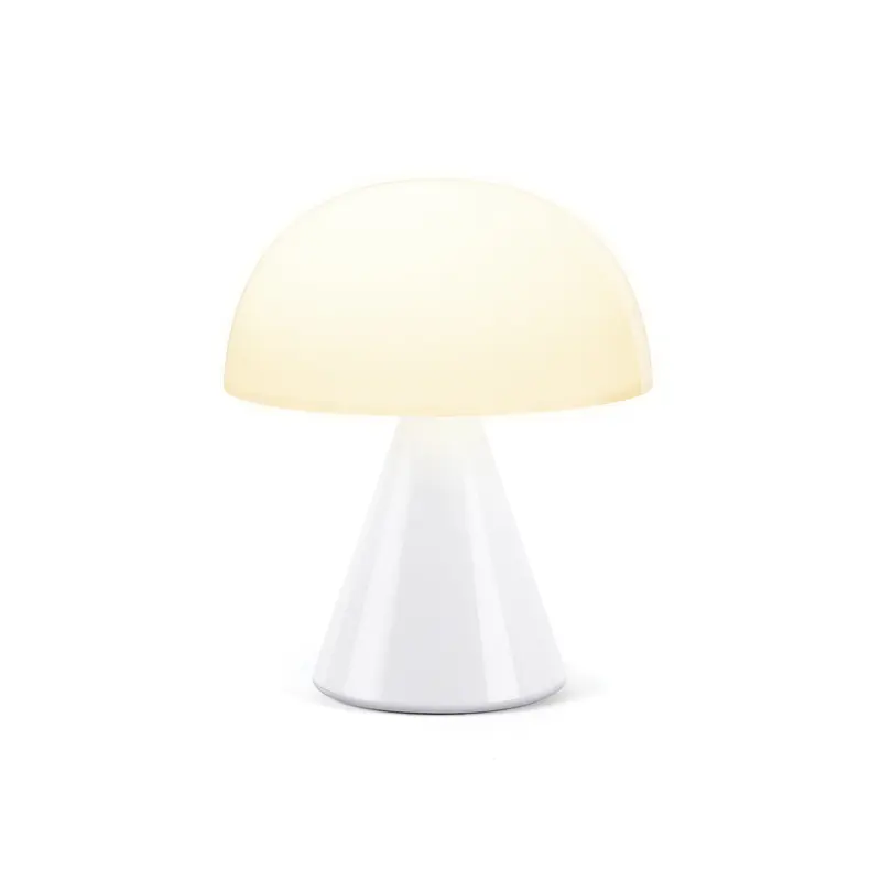 Lexon Mina Medium Oplaadbare LED Tafellamp | Glossy Wit