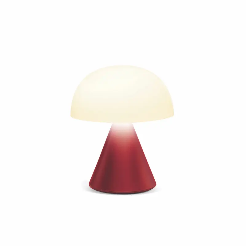 Lexon Mina Small Oplaadbare LED Lamp | Donkerrood
