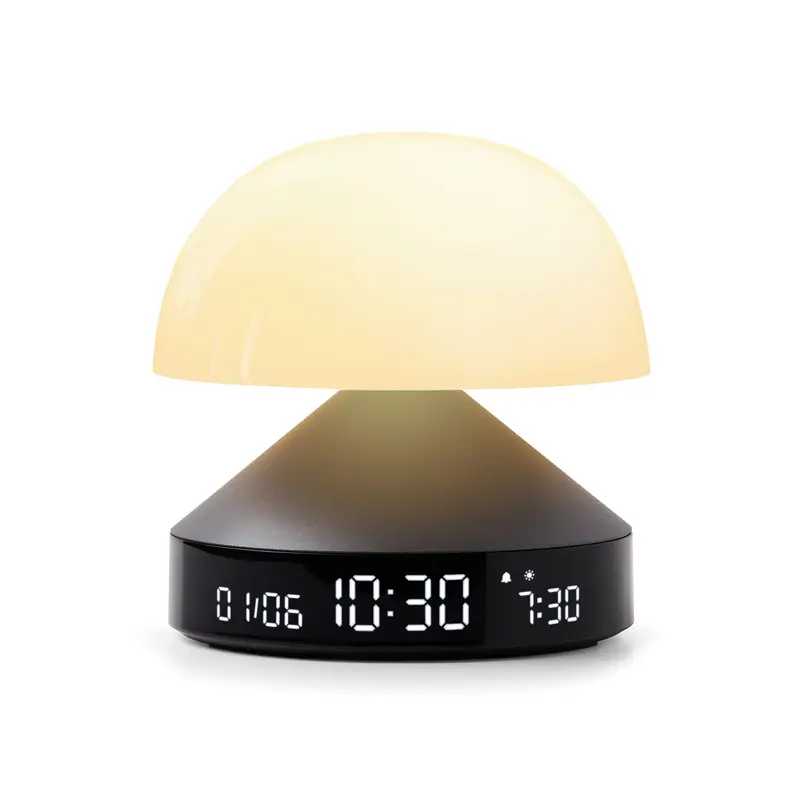 Lexon Mina Sunrise Wekker & Wake-up Light | Donkergrijs