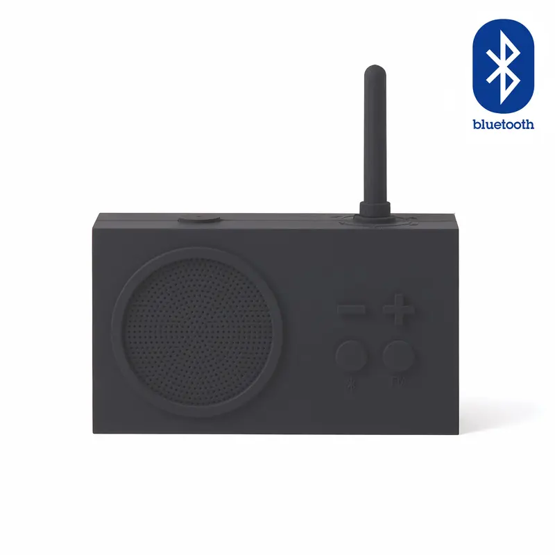 Lexon Tykho-3 Badkamerradio | Bluetooth Speaker | Zwart