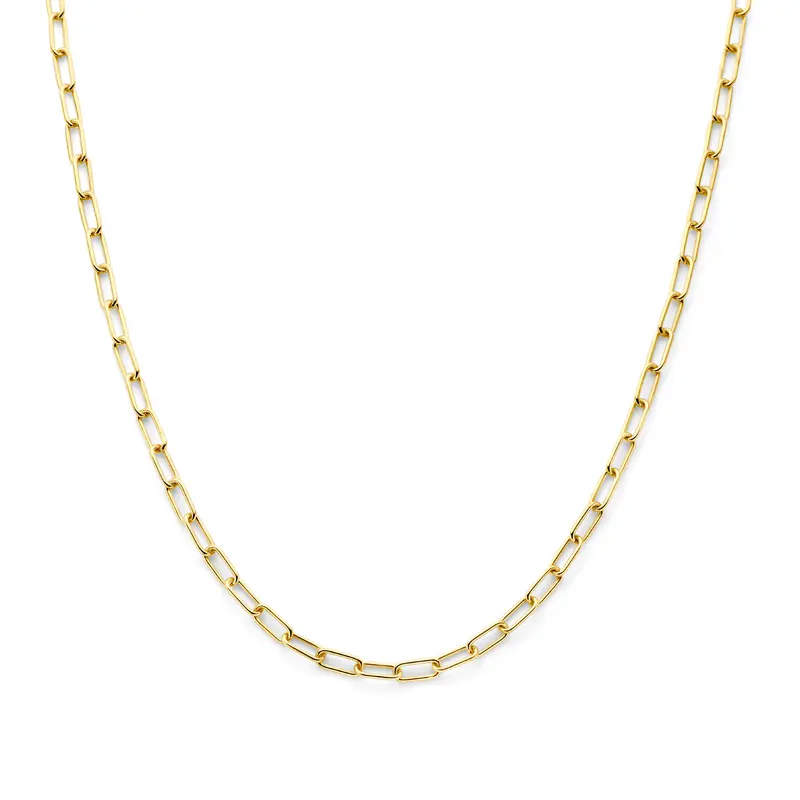 'Linea' Silgold ankerketting