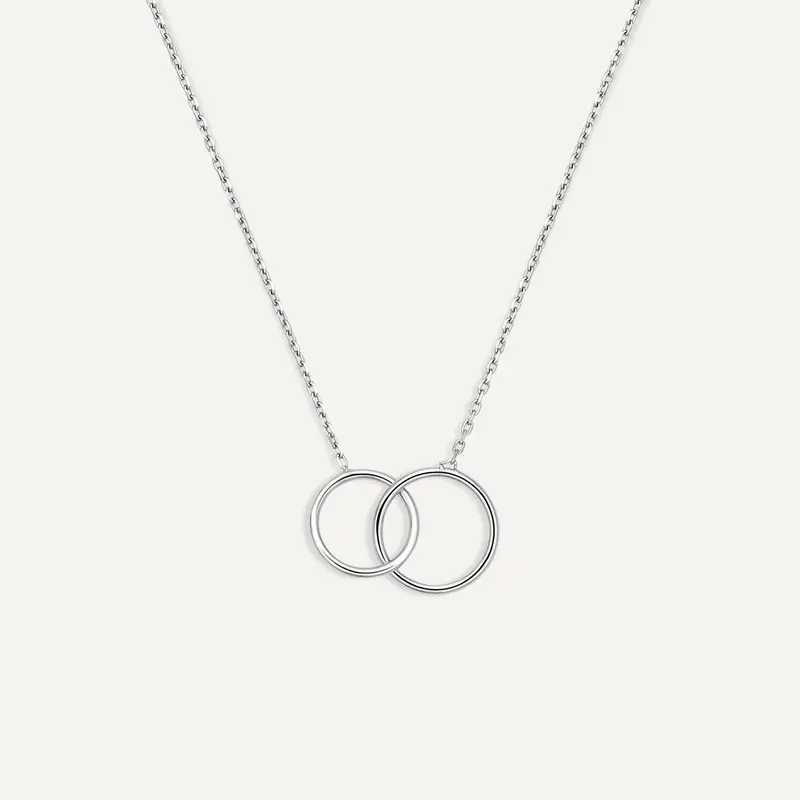 Linked Infinity Pendant Necklace