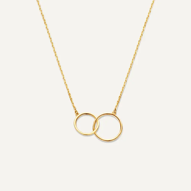 Linked Infinity Pendant Necklace