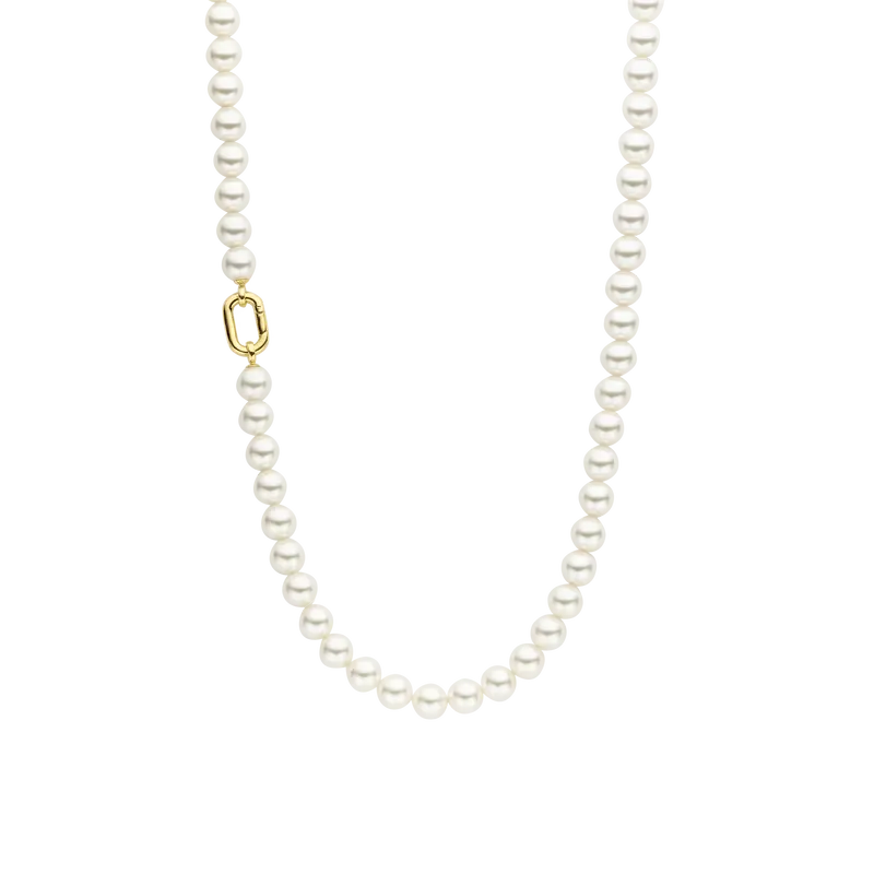 Long Pearl Necklace with chain 90cm
