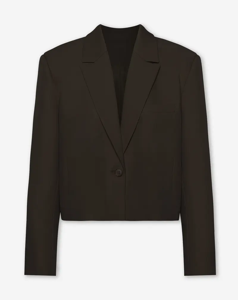 LORNA CROPPED BLAZER BRUIN