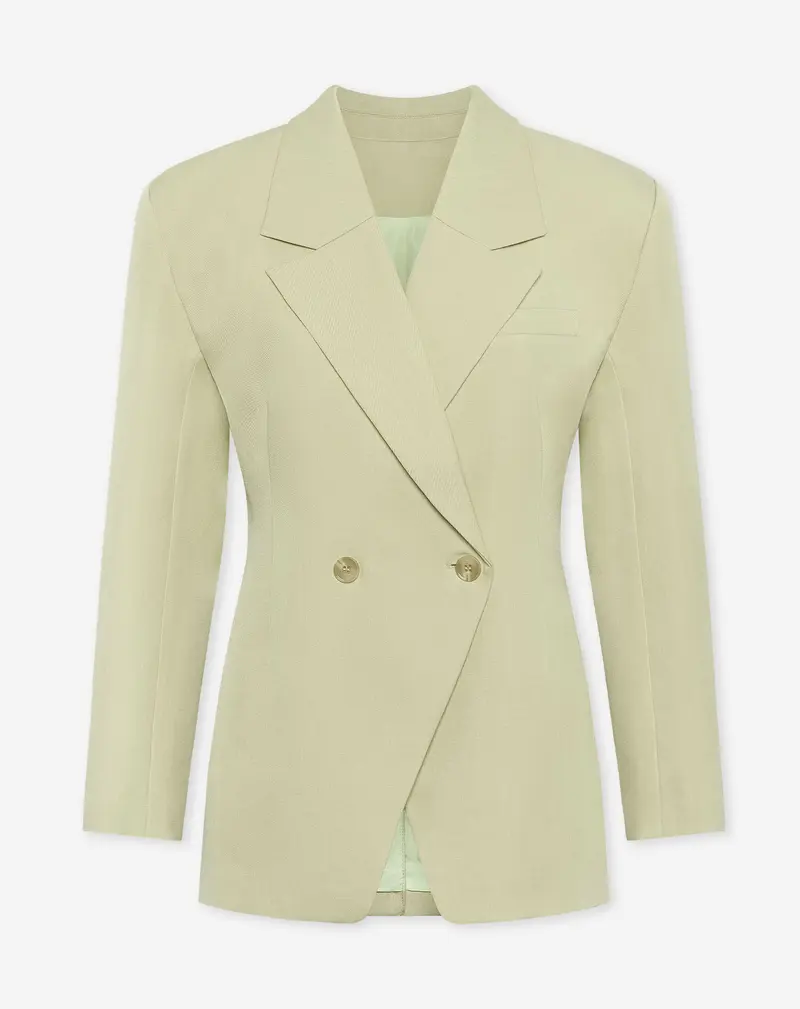 LORNA OVERSIZED CINCHED BLAZER PISTACHE