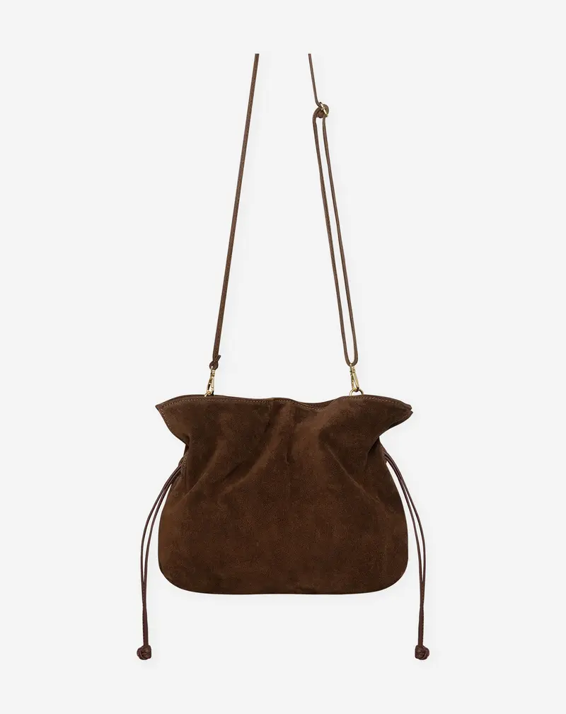 LOUISE SUEDE BAG BRUIN