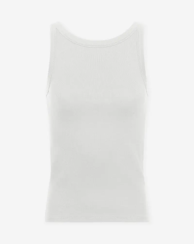 LOW BACK RIB TOP CRÈME