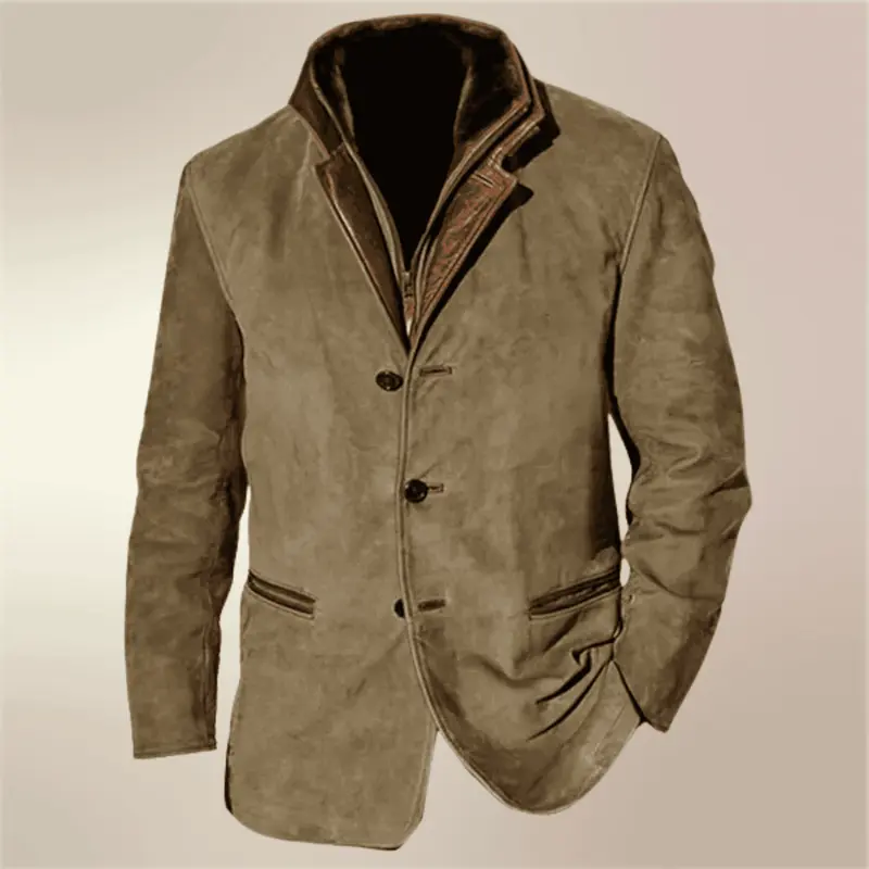 Lucas Vintage Herren Herbstjacke mit herbstlichen Akzenten