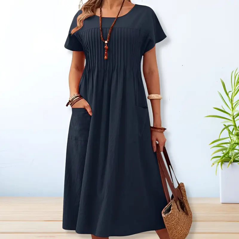 Luftig-bequemes Sommerkleid mit lockerer Passform – Tabea