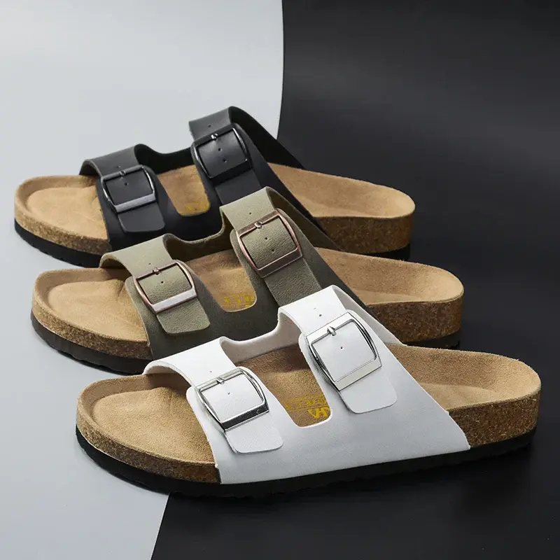 Luftige & Bequeme Herren Ledersandalen mit Verstellriemen – Matteo