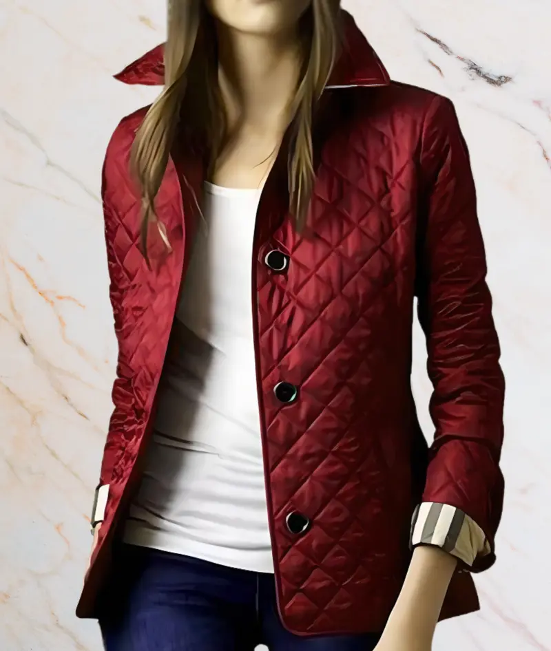 Luna - Schön sitzende Herbstjacke mit geprägtem Musterdesign
