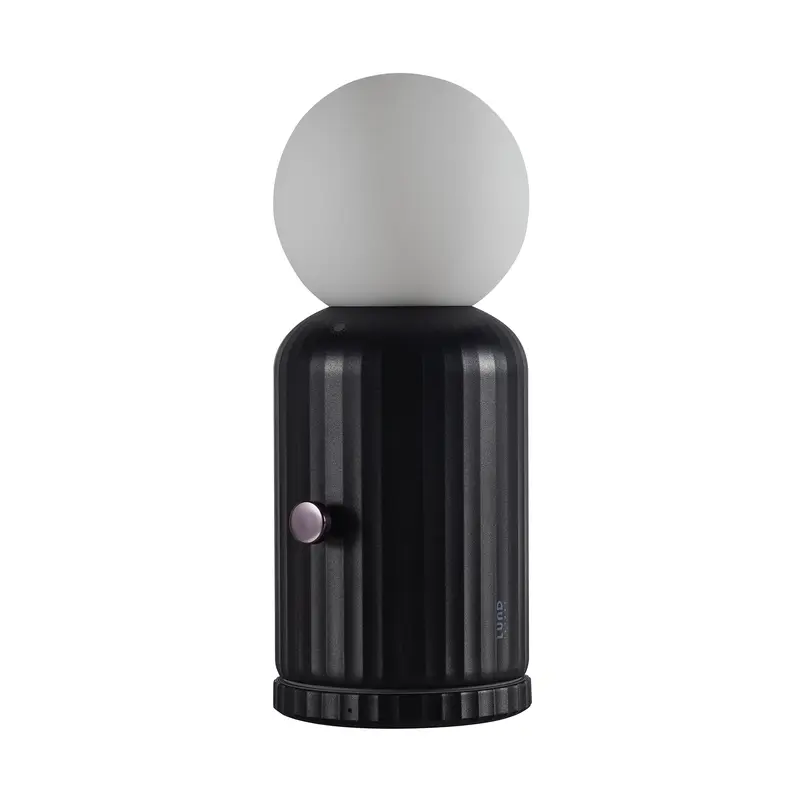 Lund London Oplaadbare LED Tafellamp | Zwart