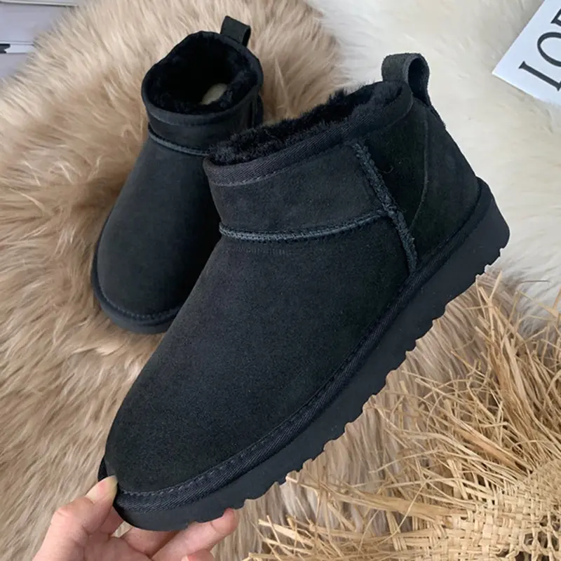Luxe Niedrige Winterstiefel mit Fell - Isabella Winterzauber Edition