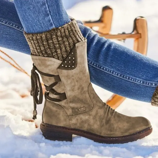 Luxuriöse Winter-Lederschuhe - Claire