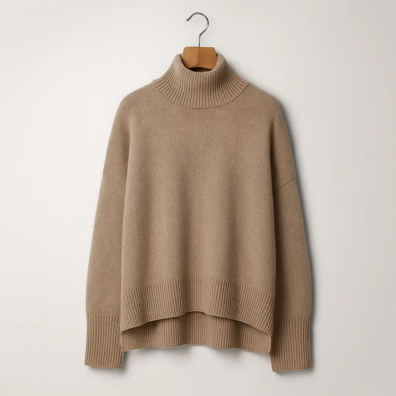 Luxuriöser Kaschmir-Rollkragenpullover für Damen – Amira Herbstzauber Edition