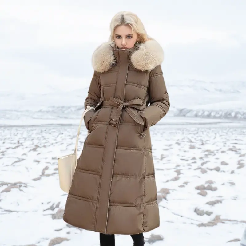 Luxuriöser Kunstpelz-Wintermantel für Damen – Amara Winterzauber Edition
