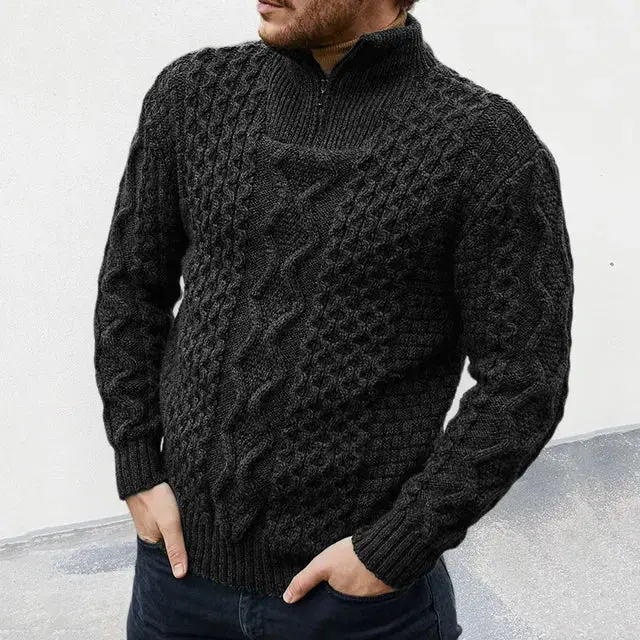 Luxus Winter-Strickpullover für Herren - KnitCraft