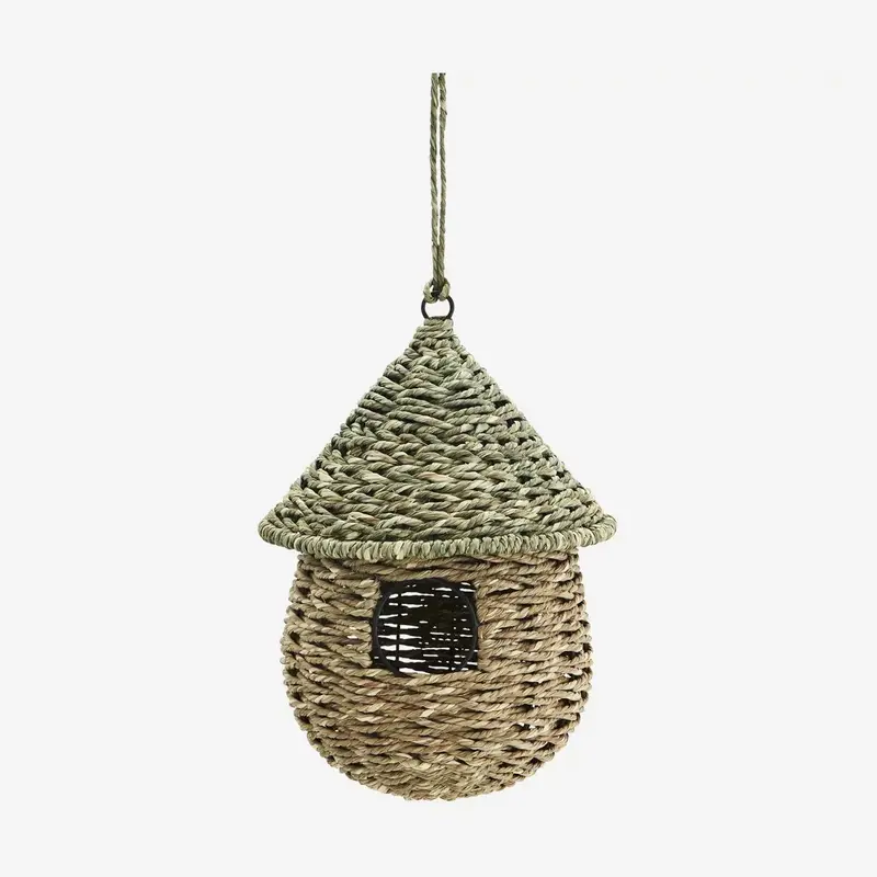 Madam stoltz hanging bird house light green