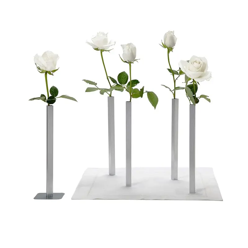 Magnetische Vaasjes Set van 5 Zilver | Peleg Design