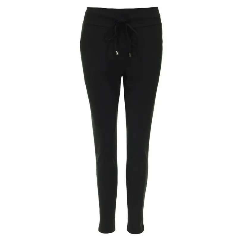 Mayke - Mi Piace - Travelstof Broek 7/8 - Zwart - 202024