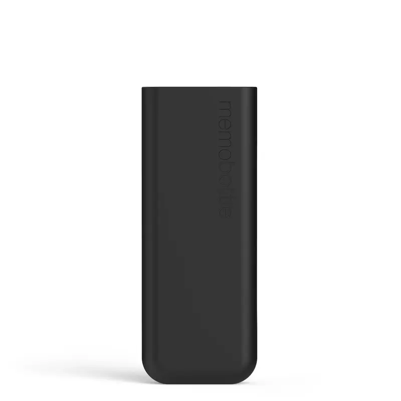 Memobottle Slim Silicone Sleeve | Waterfles 450 ml | Black Ink