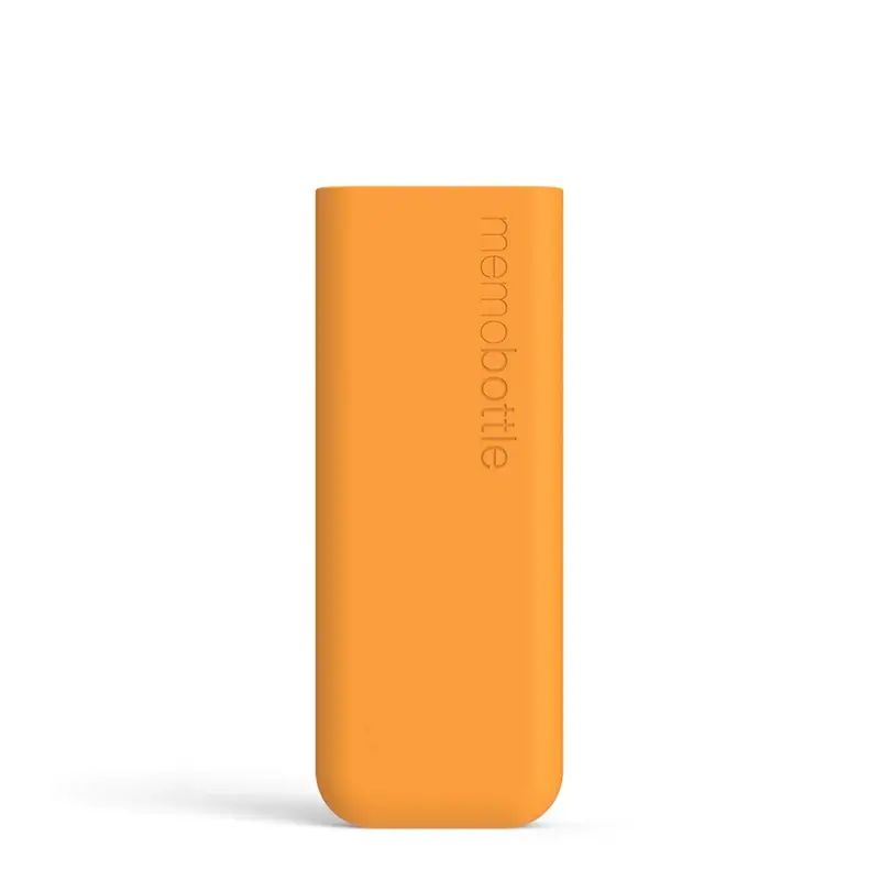 Memobottle Slim Silicone Sleeve | Waterfles 450 ml | Mandarin