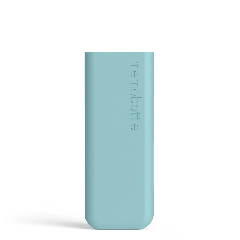Memobottle Slim Silicone Sleeve | Waterfles 450 ml | Sea Mist