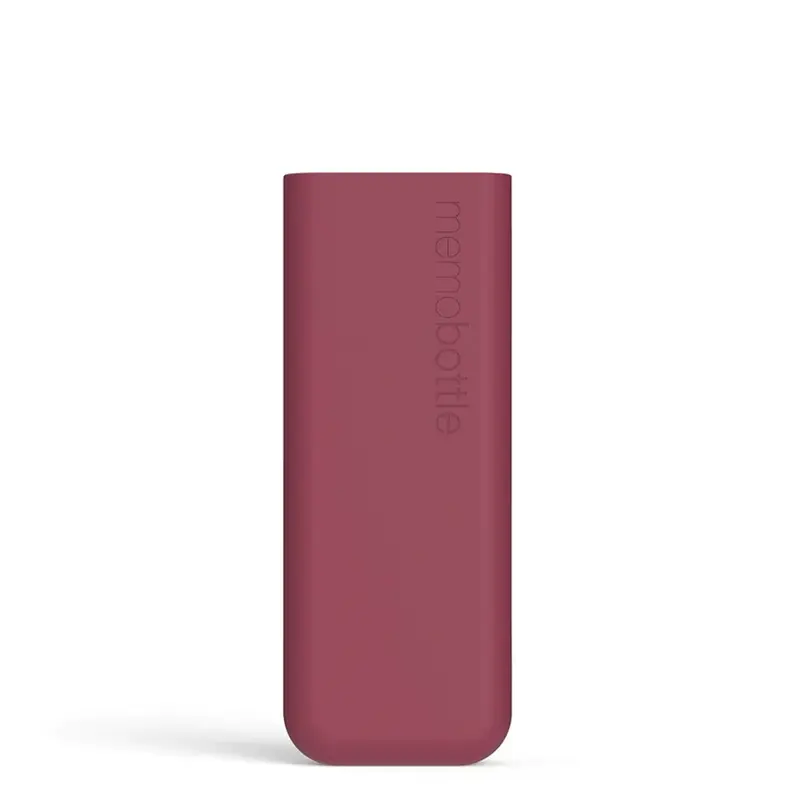 Memobottle Slim Silicone Sleeve | Waterfles 450 ml | Wild Plum