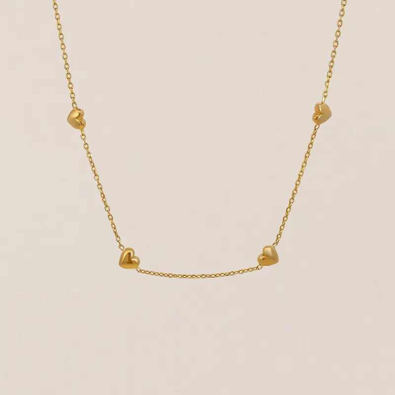 Mini Hearts Necklace