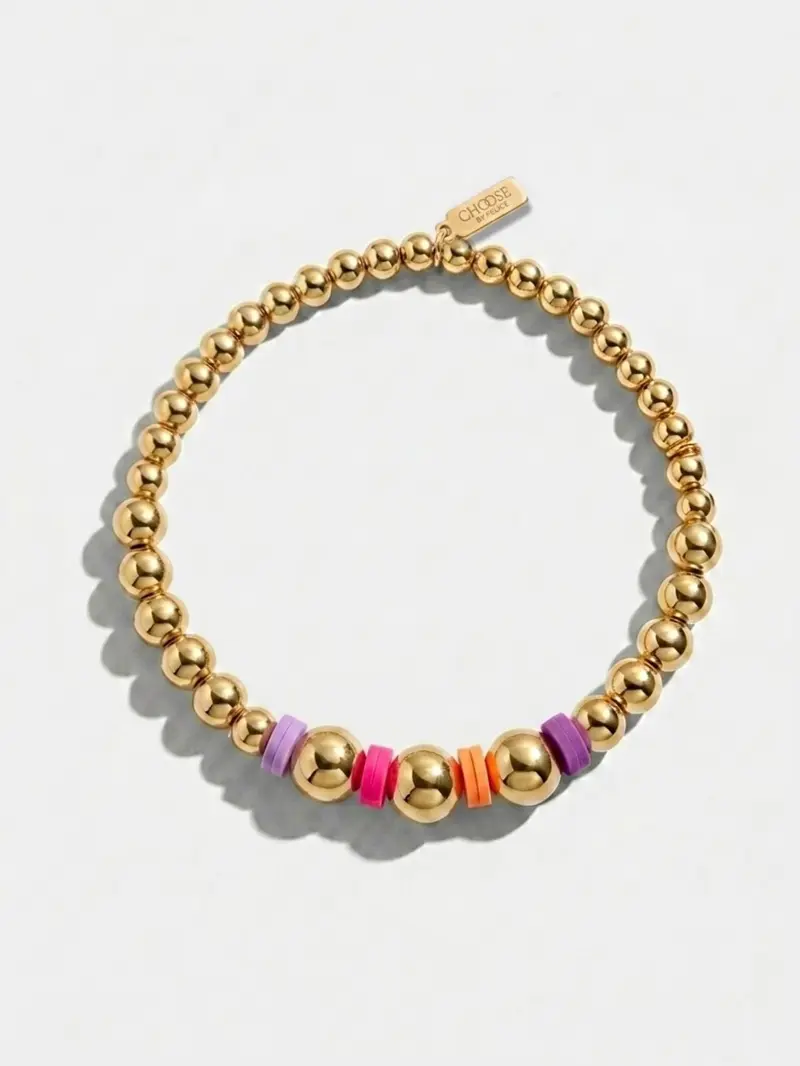Mixed Bubble Bracelet Pink
