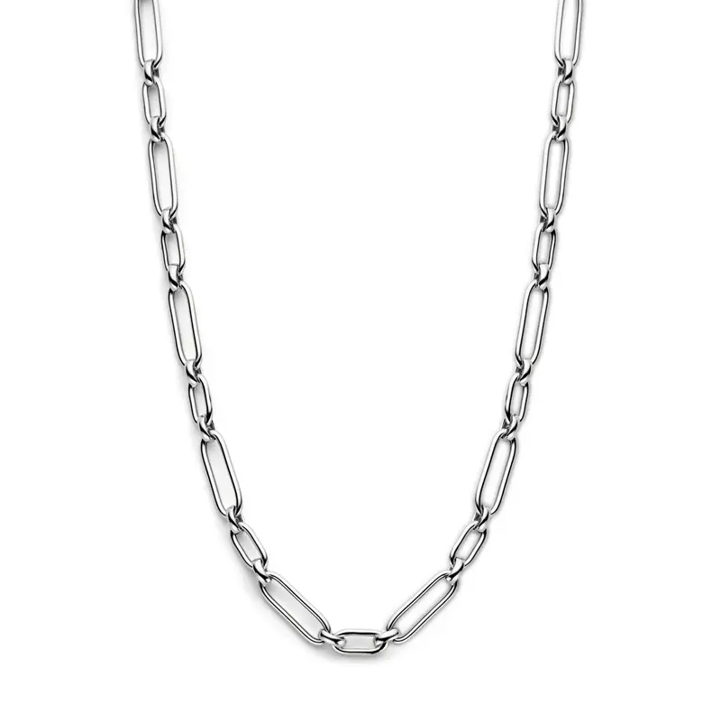 'Modena' 925 gerhodineerd zilver schakelketting