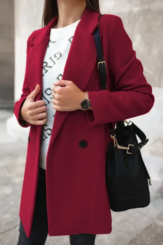 Modischer Woll-Damen Herbstmantel - Eleanor