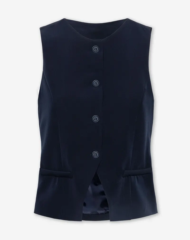 MOLLY GILET MARINEBLAUW