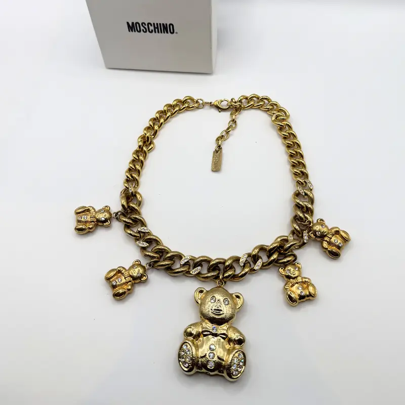 Moschino Teddy Bear Statement Necklace