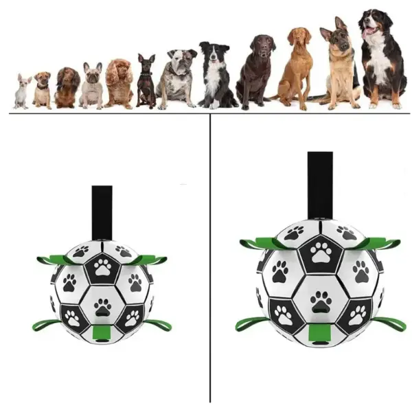Nachhaltiger Hundesportball mit Griffen – TugBounce
