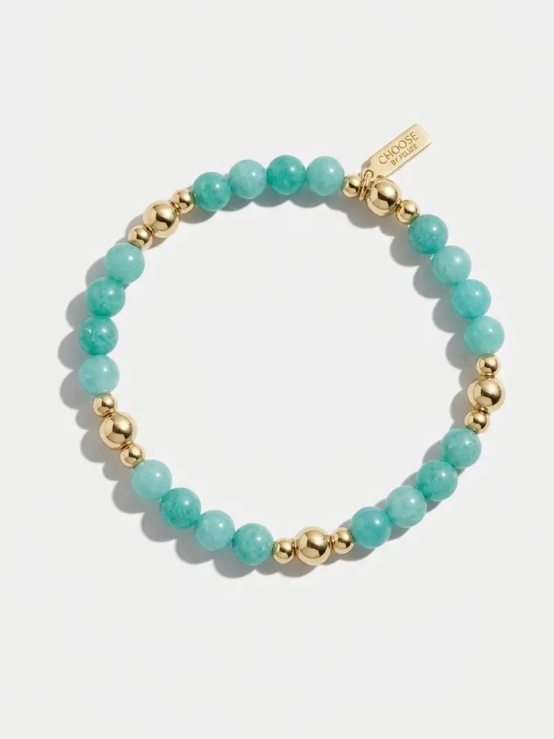 Natural Jade Stones Bubble Bracelet Turquoise