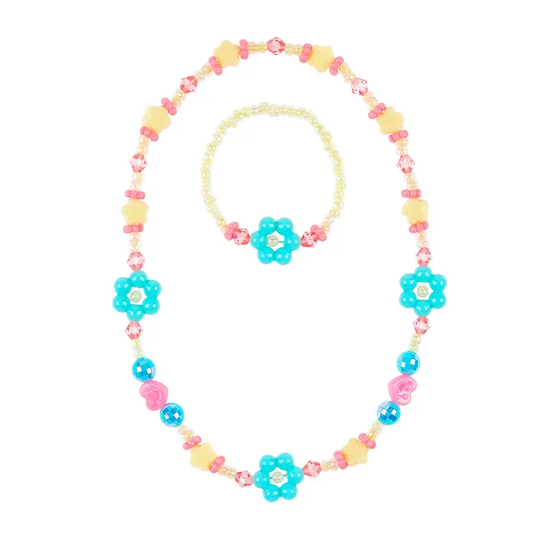 Necklace & bracelet set Oda flower (1 set)