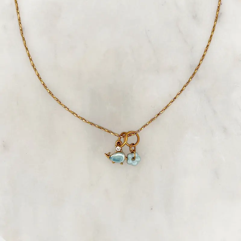 Necklace Whale Flower