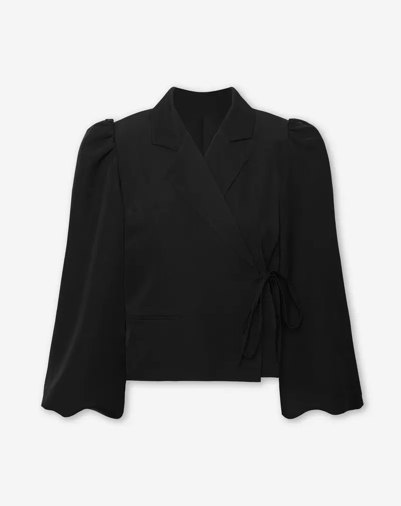 NOE WRAP BLAZER ZWART