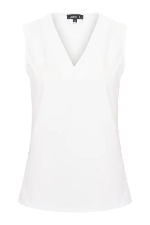 Nora - Mi Piace - Travelstof Top - Wit - 202425
